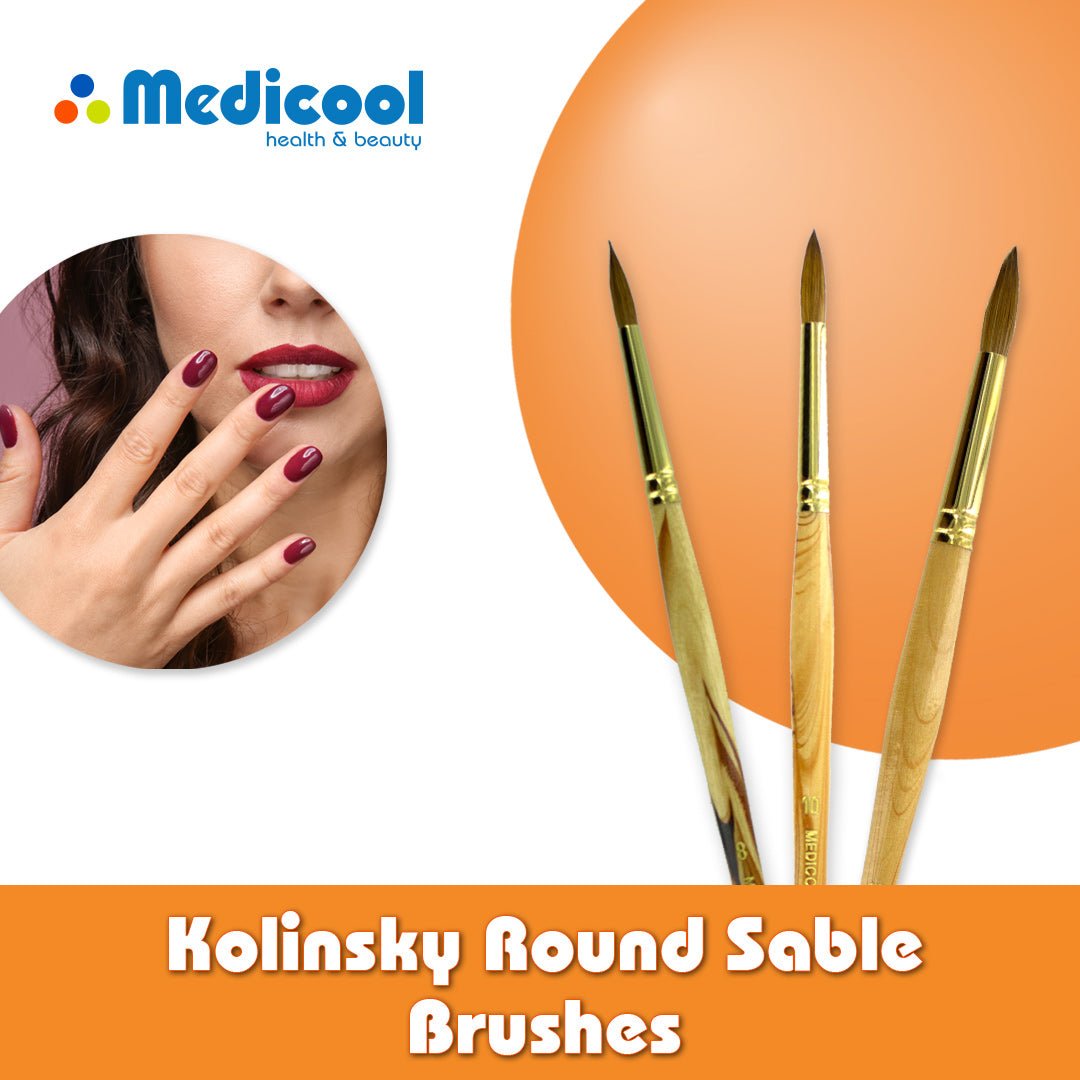 Medicool Kolinsky Round Sable Brushes