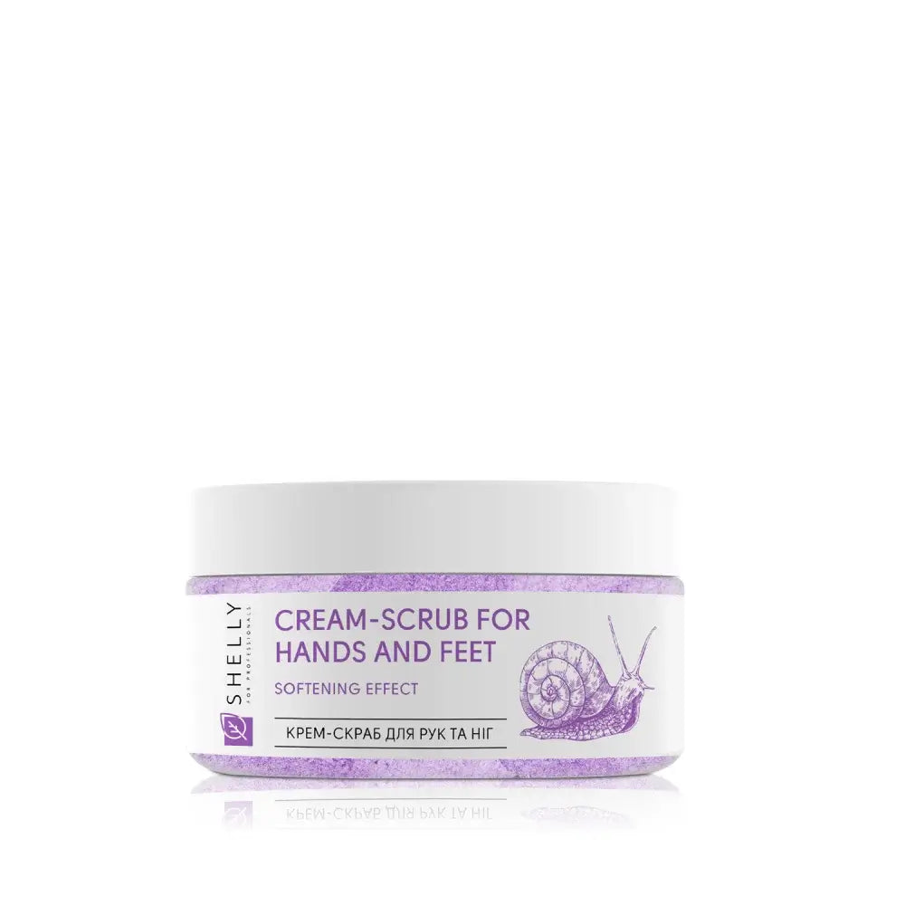 Shelly Cream Scrub For Hands And Feet With Allantoin, Snail Extract And Shea Oil Shelly