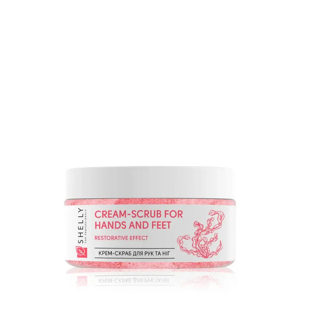 Shelly Cream Scrub for Hand & Feet with Urea, Algae Extract, & Argan Oil