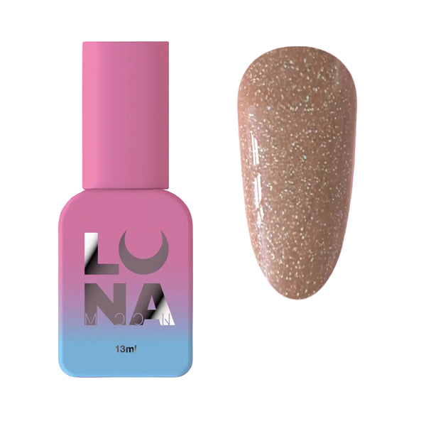 Luna Cover Base 9 - Beige with Gold Shimmer - Nail Mart USA
