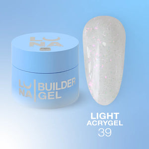 Luna Light Acrygel 39 - Milky Glitter