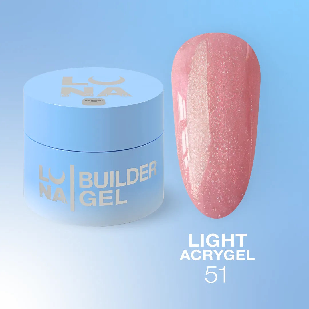 Luna Light Acrygel 51 - Nude Pink Shimmer