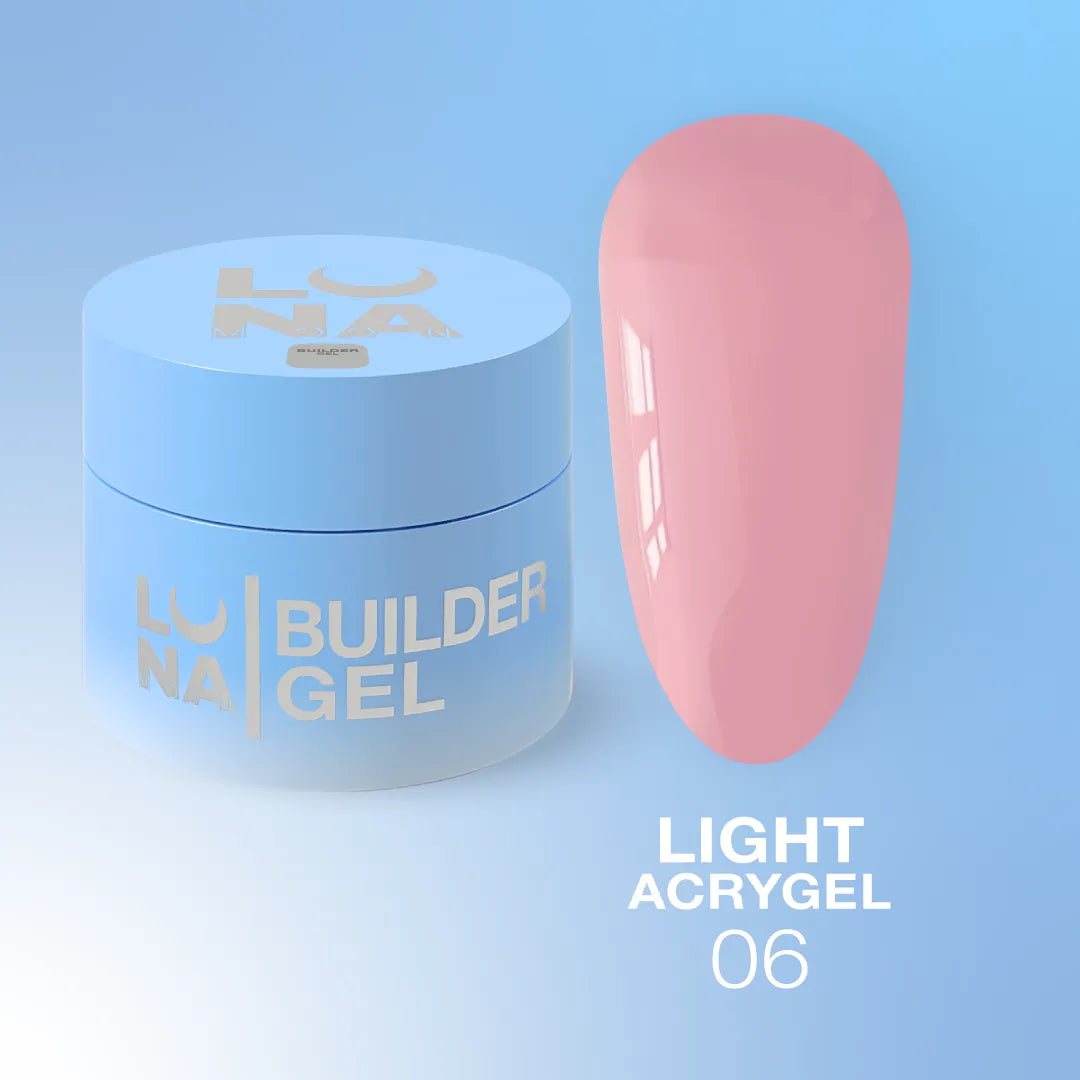 Luna Light Acrygel 6 - Peachy Nude - Nail Mart USA