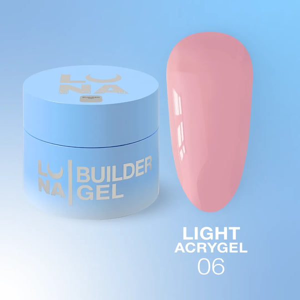 Luna Light Acrygel 6 - Peachy Nude - Nail Mart USA