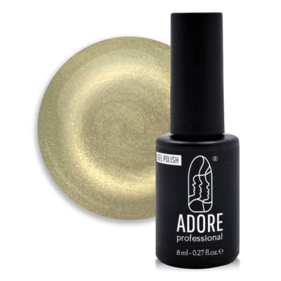 Adore Professional Cosmic Cat Eye Gel Polish - Gold Olive Onyx