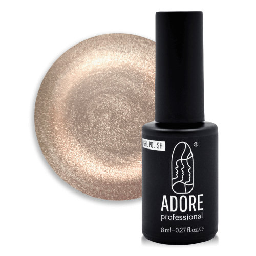 Adore Professional Cosmic Cat Eye Gel Polish - Smoky Beige Agate