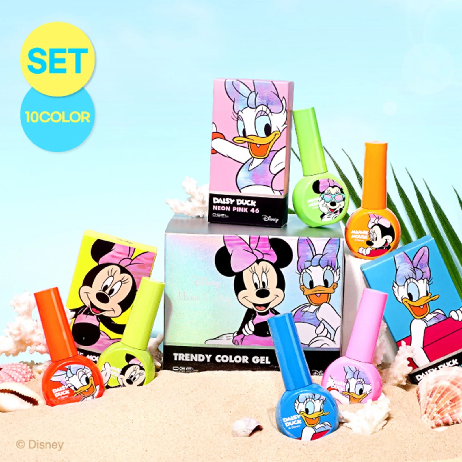 DGEL Disney Trendy Color Summer Gel Polish - 10 Color Set
