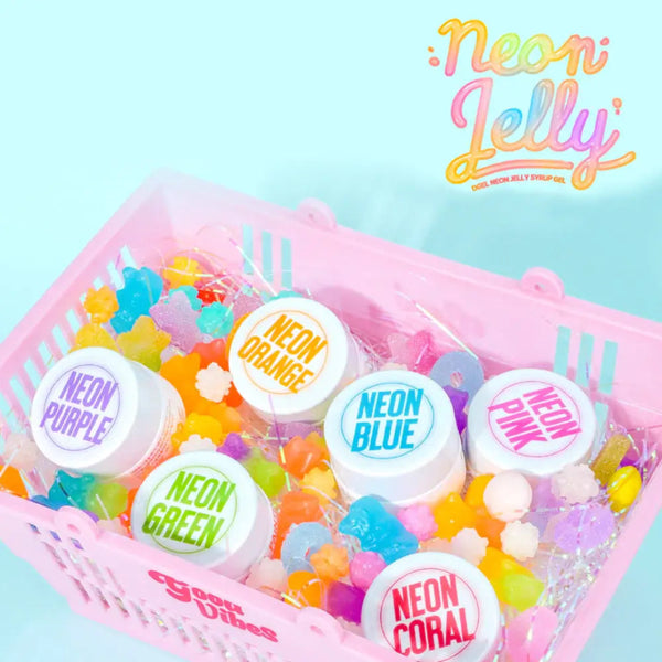 DGEL Neon Jelly Syrup Gel - 6 PCS Color Set - Nail Mart USA