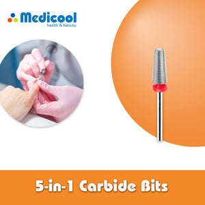 Medicool Medicool's 5 in 1 Carbide Bits for Nails 3/32"