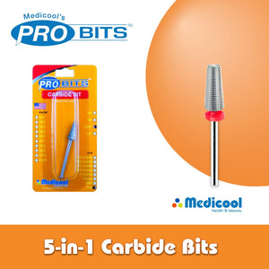 Medicool Medicool's 5 in 1 Carbide Bits for Nails 3/32"