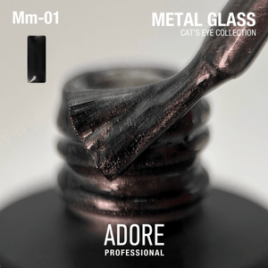 Adore Professional Metal Glass Cat Eye Gel Polish - Graphite Black