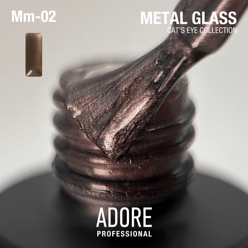 Adore Professional Metal Glass Cat Eye Gel Polish - Nut Brown