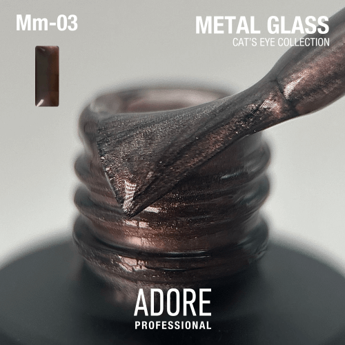 Adore Professional Metal Glass Cat Eye Gel Polish - Chocolate