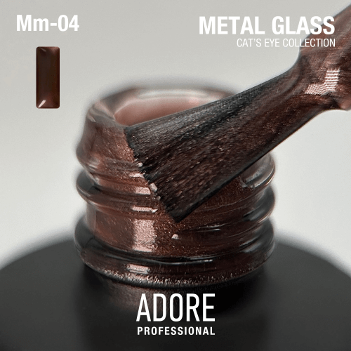 Adore Professional Metal Glass Cat Eye Gel Polish - Chestnut