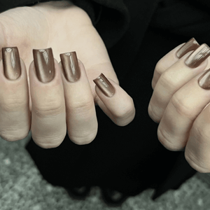 Adore Professional Metal Glass Cat Eye Gel Polish - Chestnut