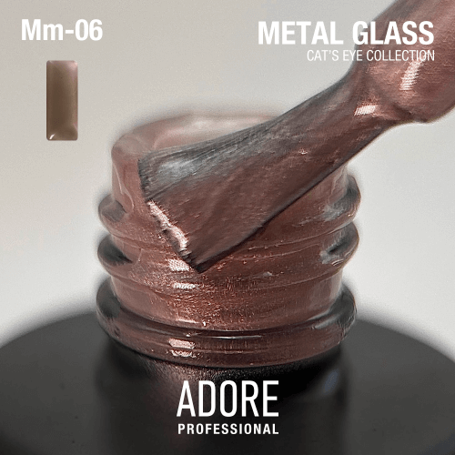 Adore Professional Metal Glass Cat Eye Gel Polish - Mocha