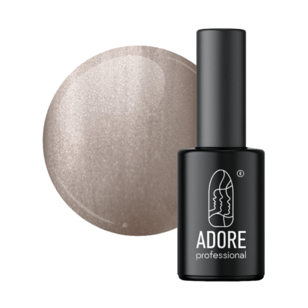 Adore Professional Metal Glass Cat Eye Gel Polish - Gray Beige