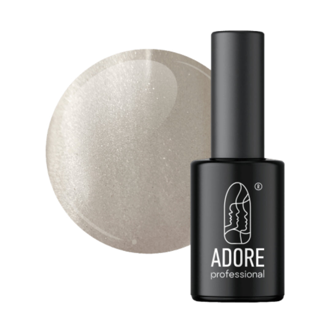 Adore Professional Metal Glass Cat Eye Gel Polish - White Gold