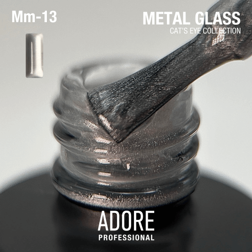 Adore Professional Metal Glass Cat Eye Gel Polish - Silver