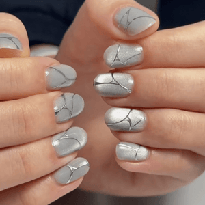 Adore Professional Metal Glass Cat Eye Gel Polish - Silver