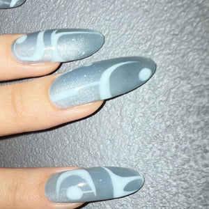 Adore Professional Metal Glass Cat Eye Gel Polish - Light Blue