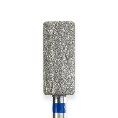 KMIZ Diamond Cylinder E-File Nail Drill Bit - Medium Grit (Blue) 5.5mm