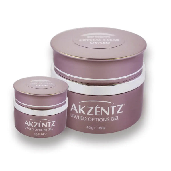 【新品未開封】 AKZENTZ UV/LED OPTIONS GEL 45g Akzentz Options© Crystal Clear - Nail Mart USA
