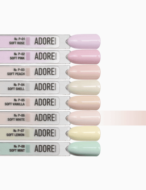 Adore Professional Pastel Gel Polish- Soft White