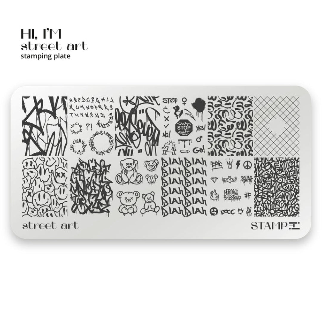 Adore Professional Stamp It! Plate - Street Art