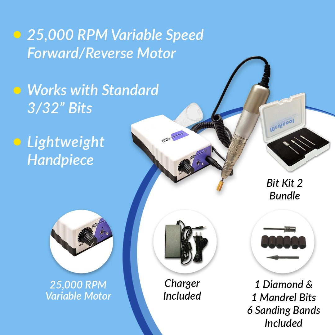 Medicool PP 520 Electric File + Bit Kit 2 Bundle