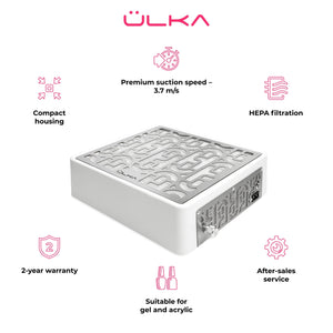 ULKA AERO Black Desktop Nail Dust Collector