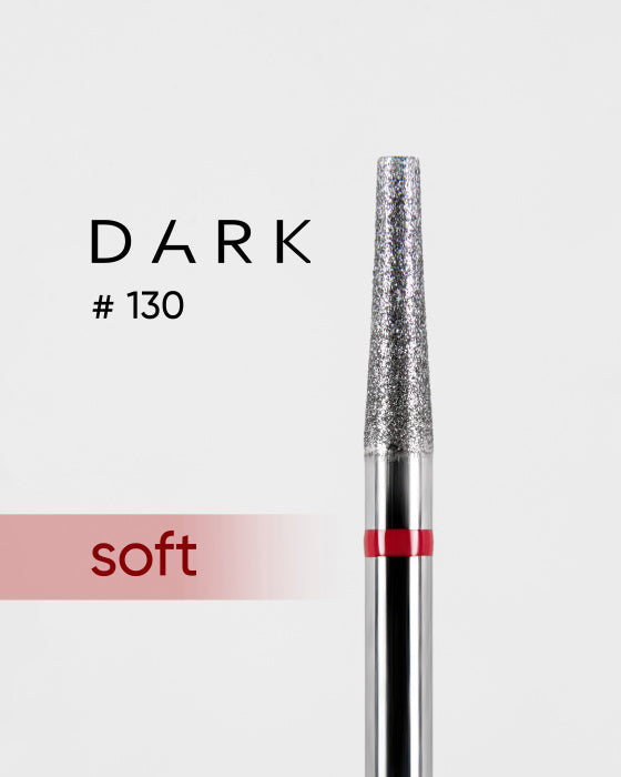 Diamond drill Dark #130 red truncated cone 025