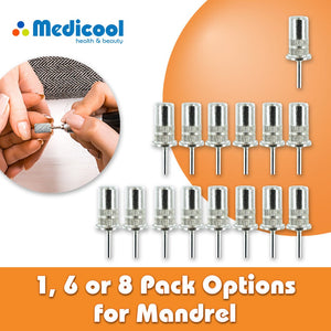 Medicool Red-Brown Sanding Bands and Mandrel Bundle