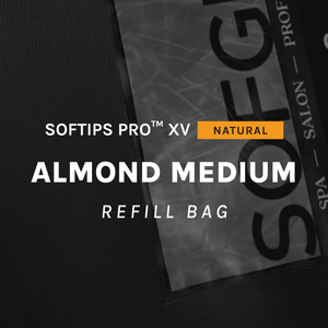 SOFGEL SOFTIPS PRO™ XV NATURAL - ALMOND MEDIUM