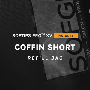 SOFGEL SOFTIPS PRO™ XV NATURAL - COFFIN SHORT