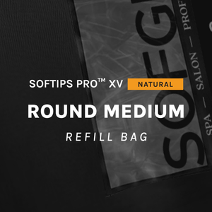 SOFGEL SOFTIPS PRO™ XV NATURAL - ROUND MEDIUM