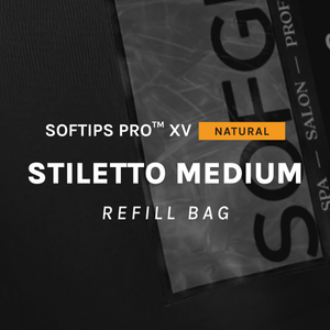SOFGEL SOFTIPS PRO™ XV NATURAL - STILETTO MEDIUM
