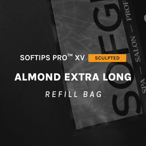 SOFGEL SOFTIPS PRO™ XV SCULPTED - ALMOND EXTRA LONG
