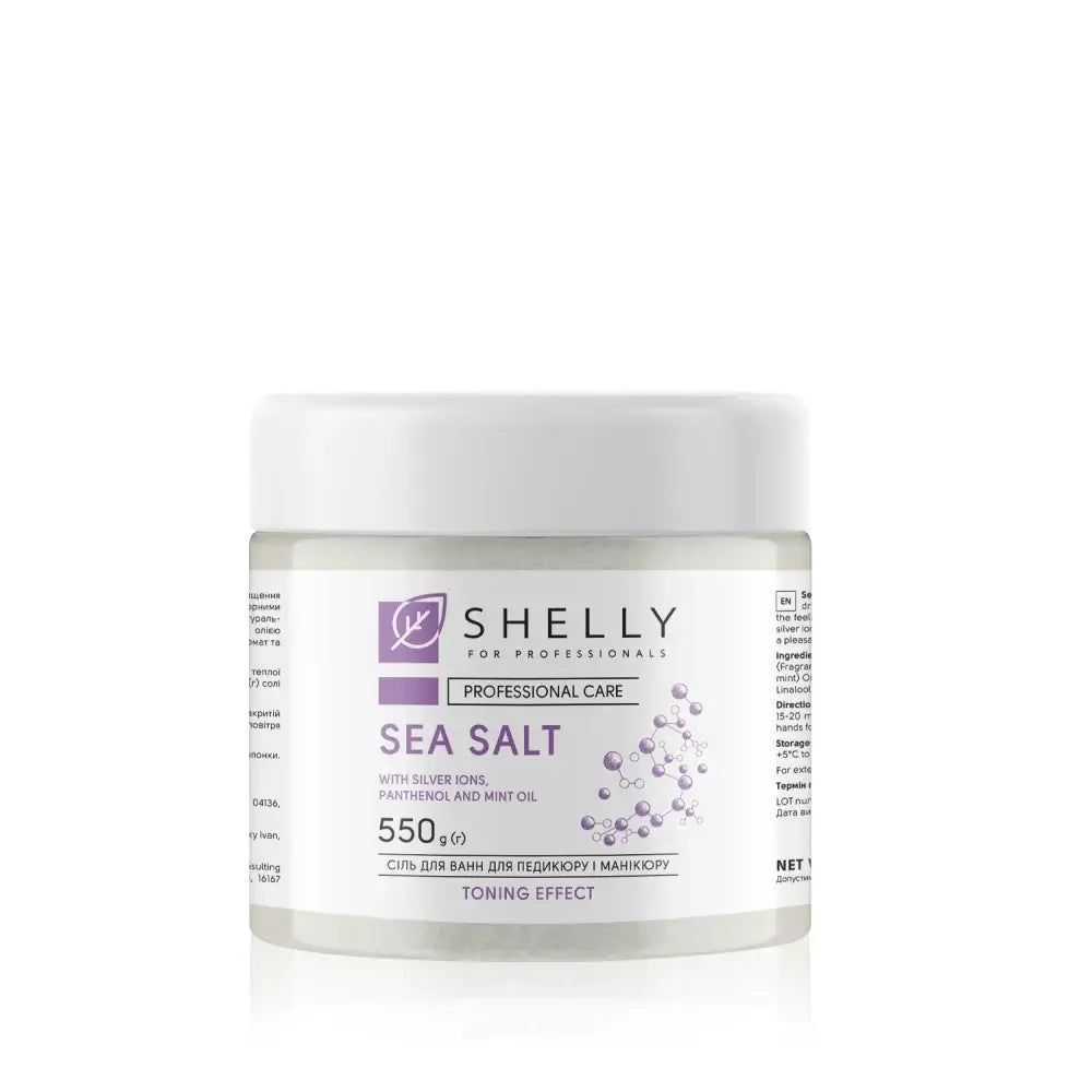 Shelly Bath Salts with Silver Ions, Panthenol & Mint Oil