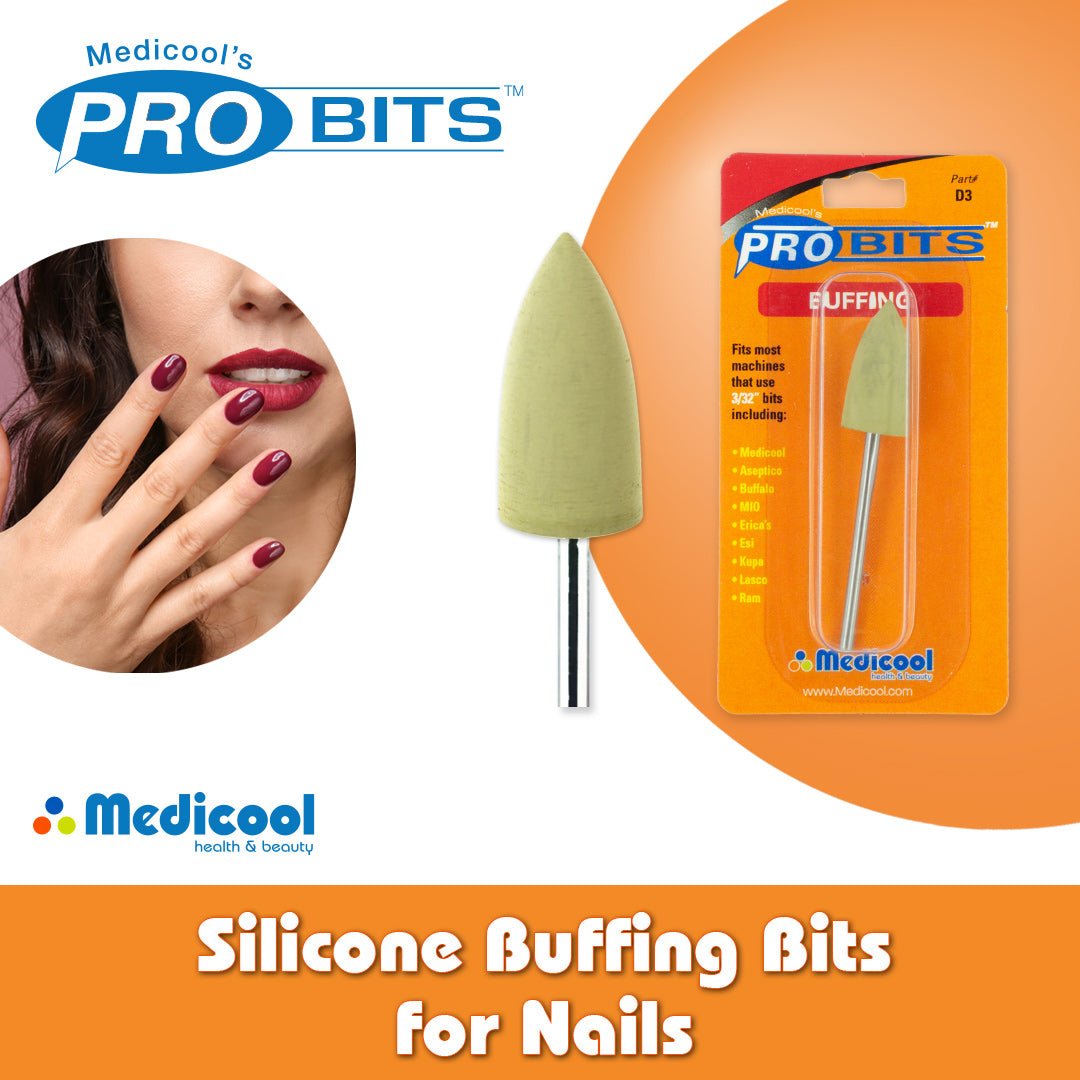 Medicool Silicone Buffing Bits for Nails