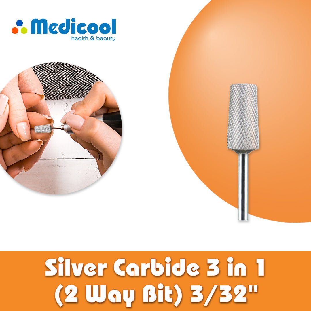 Medicool Silver Carbide 3 in 1 (2 Way Bit) 3/32"