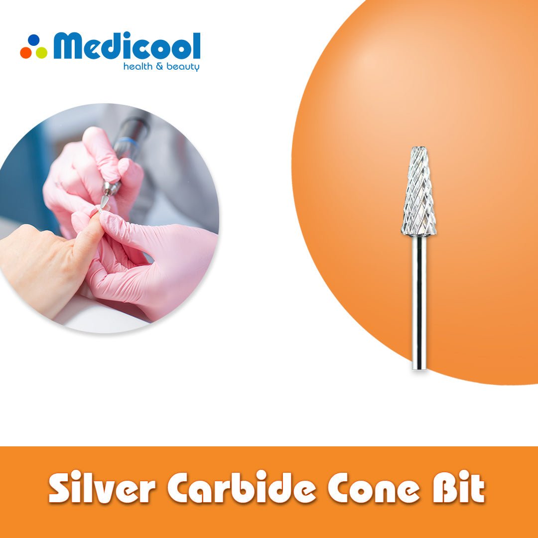 Medicool Silver Carbide Cone Bit for Nails