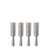 Medicool Silver Carbide Small Barrel Two-Way Bits for Nails