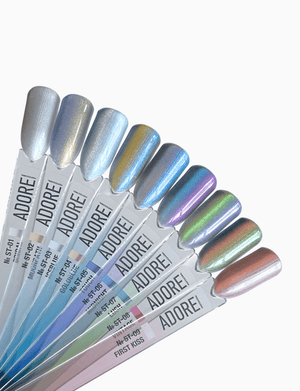 Adore Professional Satin Cat Eye Gel Polish - Gold Blue