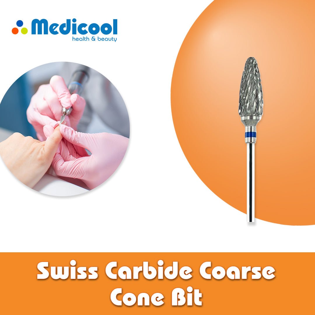 Medicool Swiss Carbide Coarse Cone Bit for Nails - PSC9C