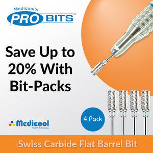 Medicool Swiss Carbide Flat Barrel Bit -SC11C- for Nails