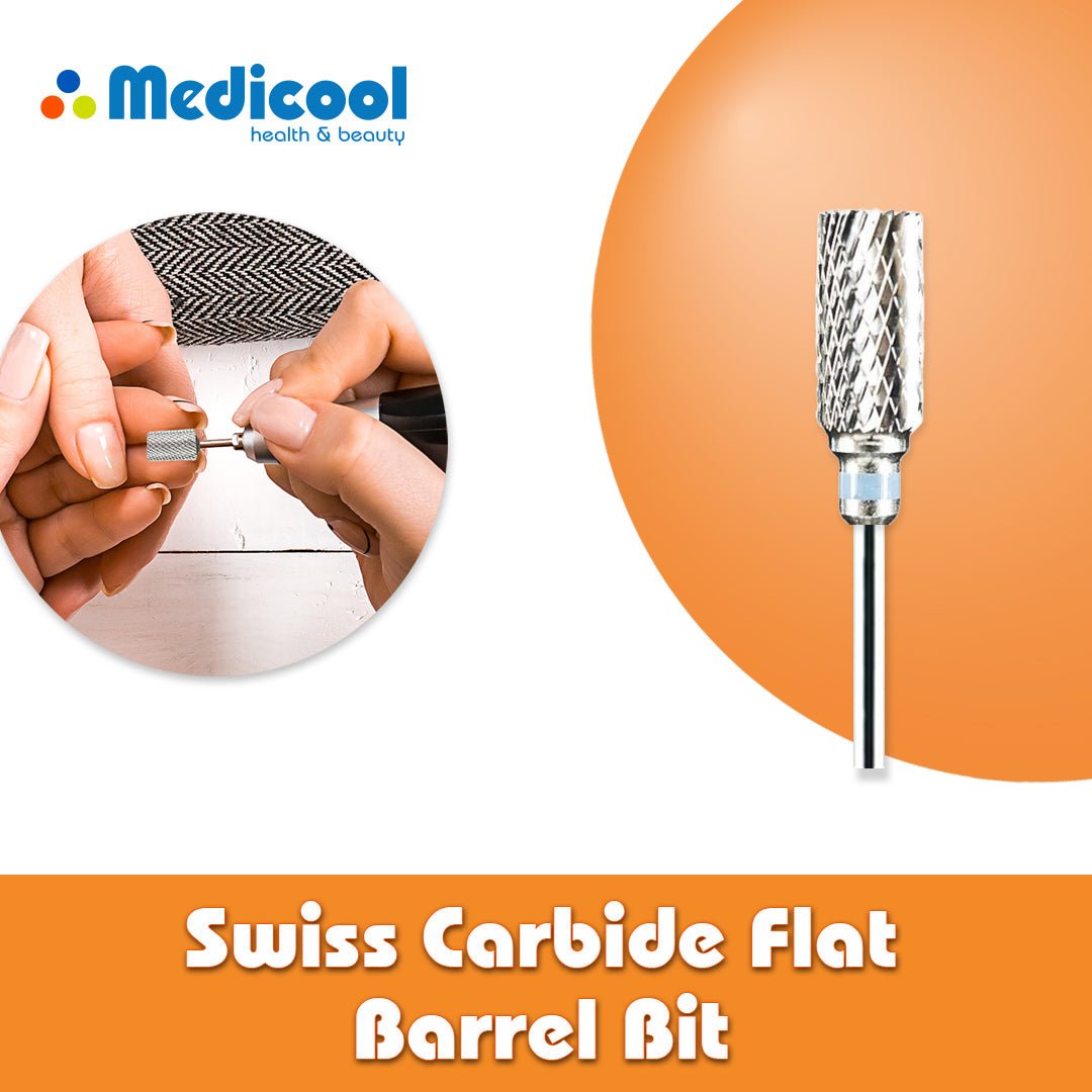 Medicool Swiss Carbide Flat Barrel Bit -SC11C- for Nails