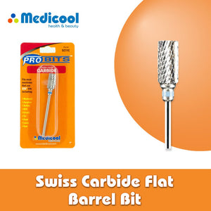 Medicool Swiss Carbide Flat Barrel Bit -SC11C- for Nails