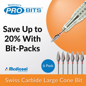 Medicool Swiss Carbide Large Cone Bit for Nails