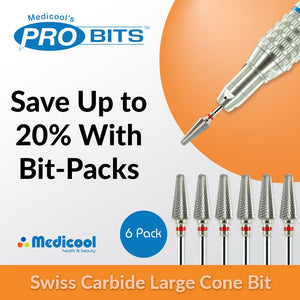 Medicool Swiss Carbide Large Cone Bit for Nails